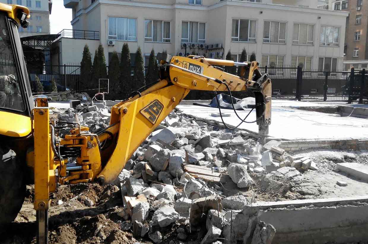 демонтаж монолитного фундамента